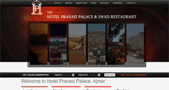 Desktop Screenshot of hotelpravasipalace.com